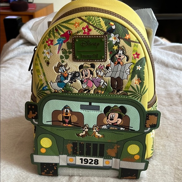 Disney Other - Disney Loungefly Jungle Safari Mini Backpack – Glow in the Dark
RARE!